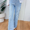 Snap Back Season Wide Leg Jeans