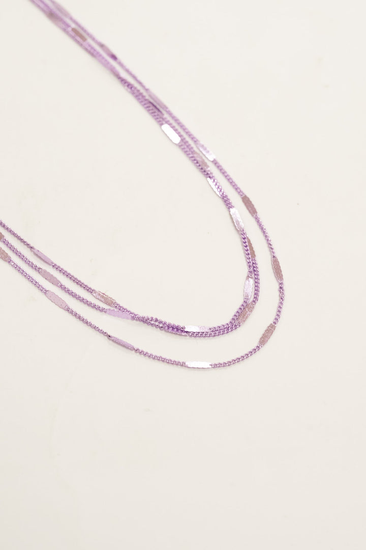 Vegas Night Necklace - Metallic Pure Serenity