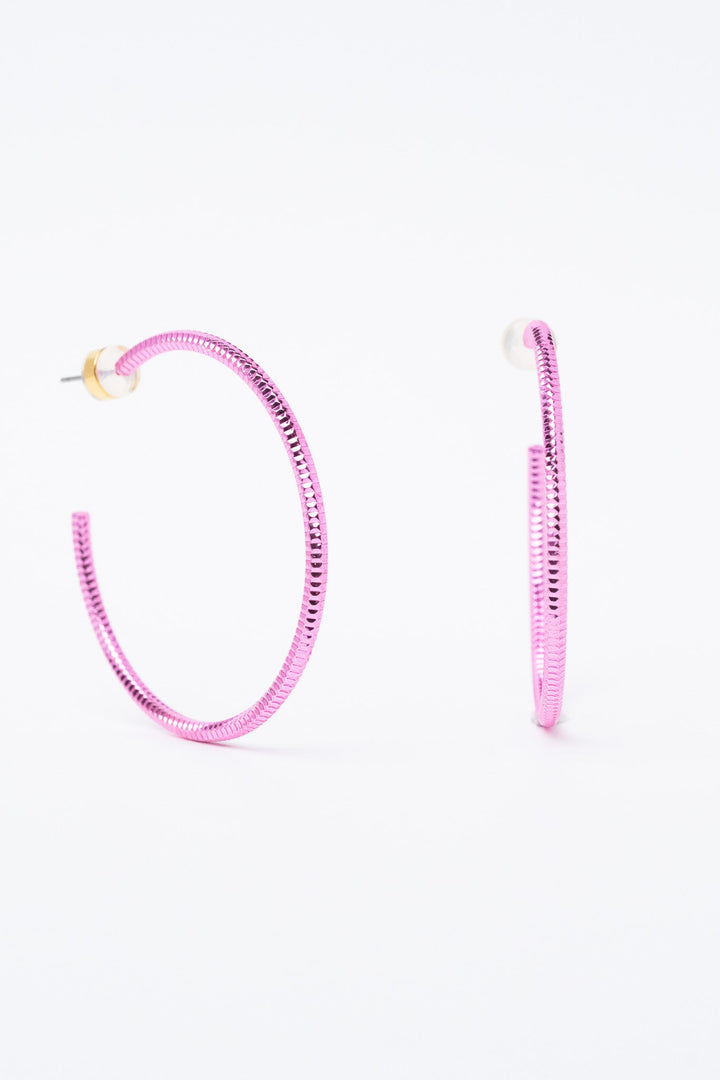 Walk In Memphis Earrings - Metallic Cosmopolitan Pink