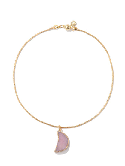 Anabella Necklace - Gold Pink Moon