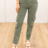 Mica Olive You More Cargo Mom Pants