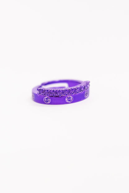 Cart This Ring - Neon Electric Purple