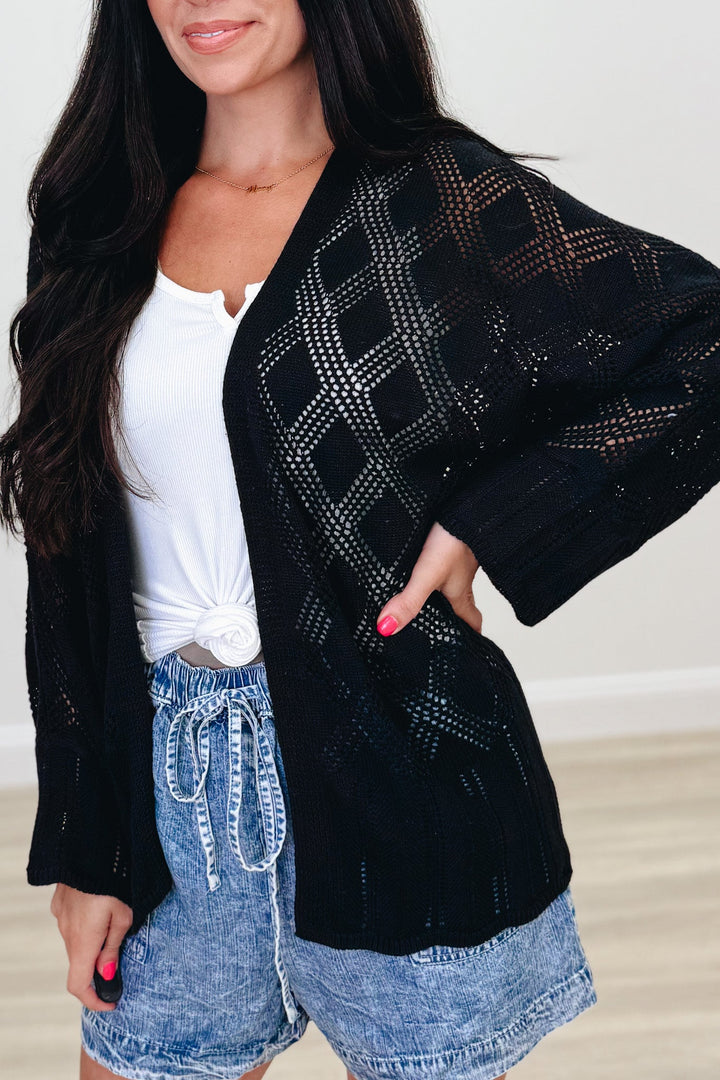 The Knit Fix Crochet Cardigan - 3 Colors!