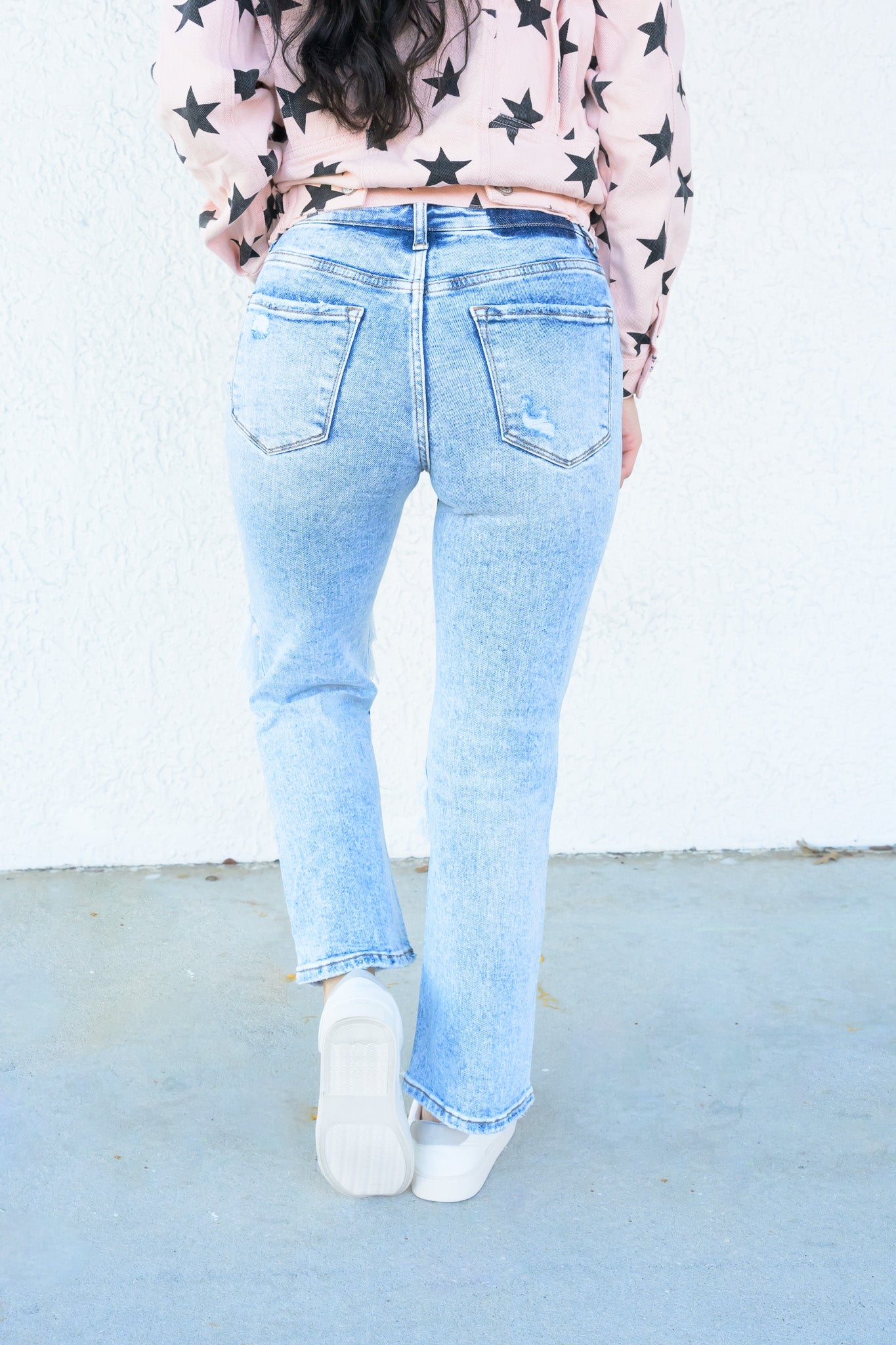 You Are Holy By Lovervet - High Rise Crop Straight Jeans