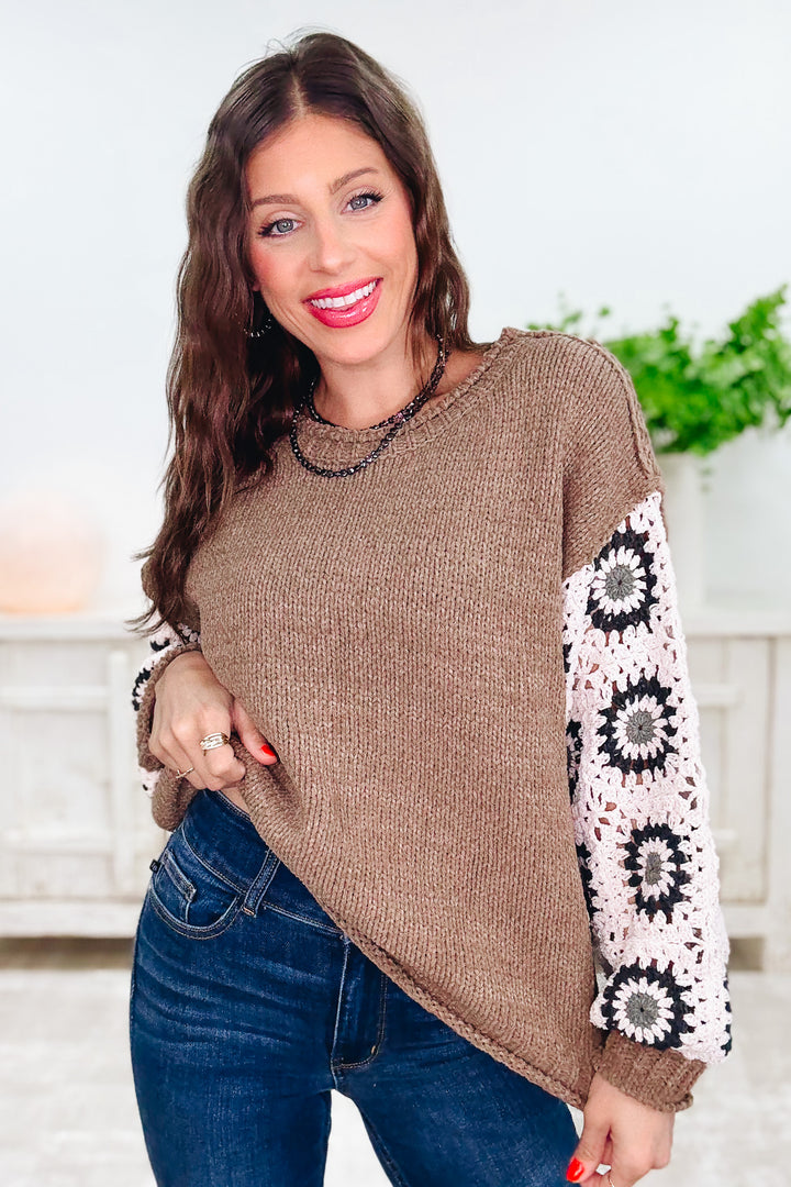 Dried Sunflower Sweater Top