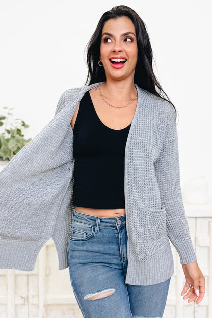 Easy Breezy Waffle Knit Sweater Cardigan - 6 Colors!