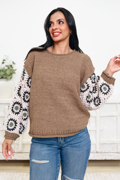 Dried Sunflower Sweater Top