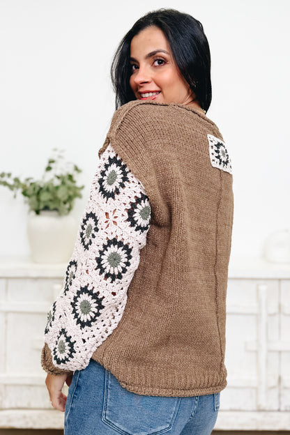 Dried Sunflower Sweater Top
