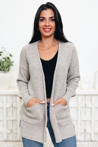 Easy Breezy Waffle Knit Sweater Cardigan - 6 Colors!