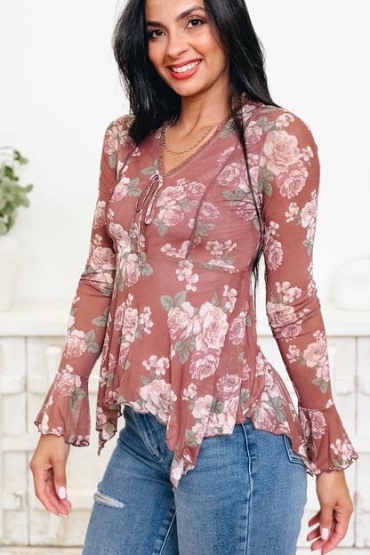 Go With The Flow Floral Top - 2 Colors!
