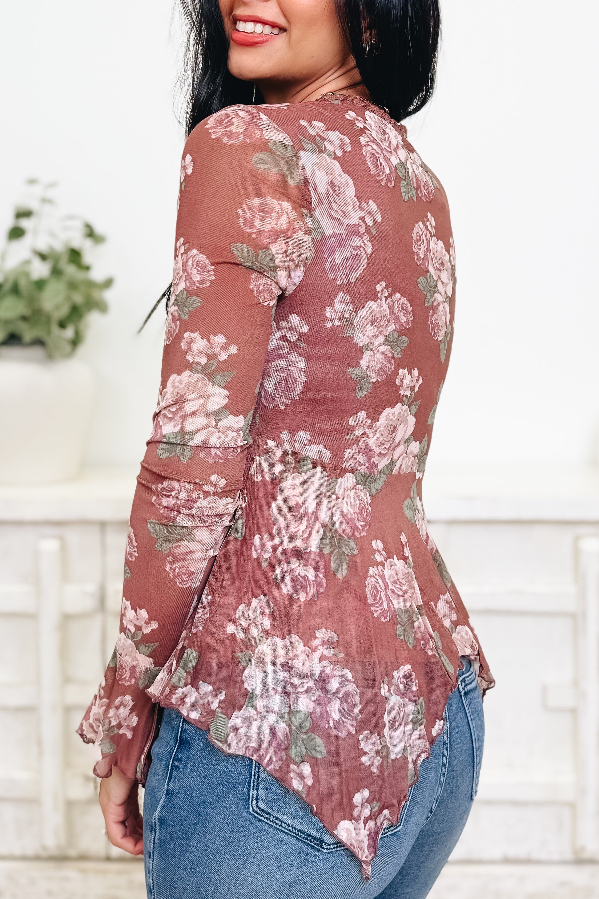 Go With The Flow Floral Top - 2 Colors!