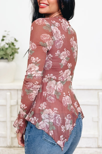 Go With The Flow Floral Top - 2 Colors!