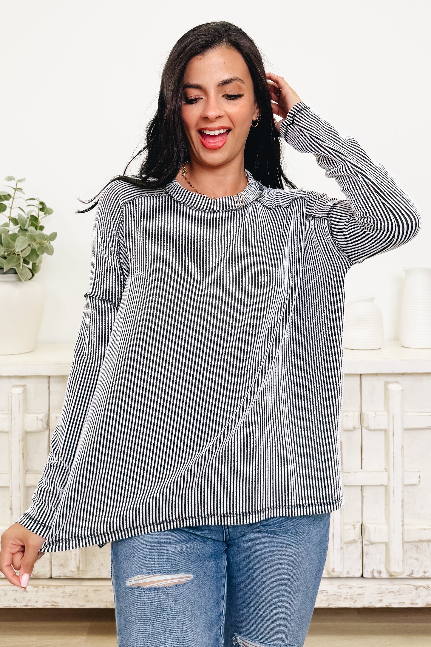Coffee Run Ribbed Top - 10 Colors!