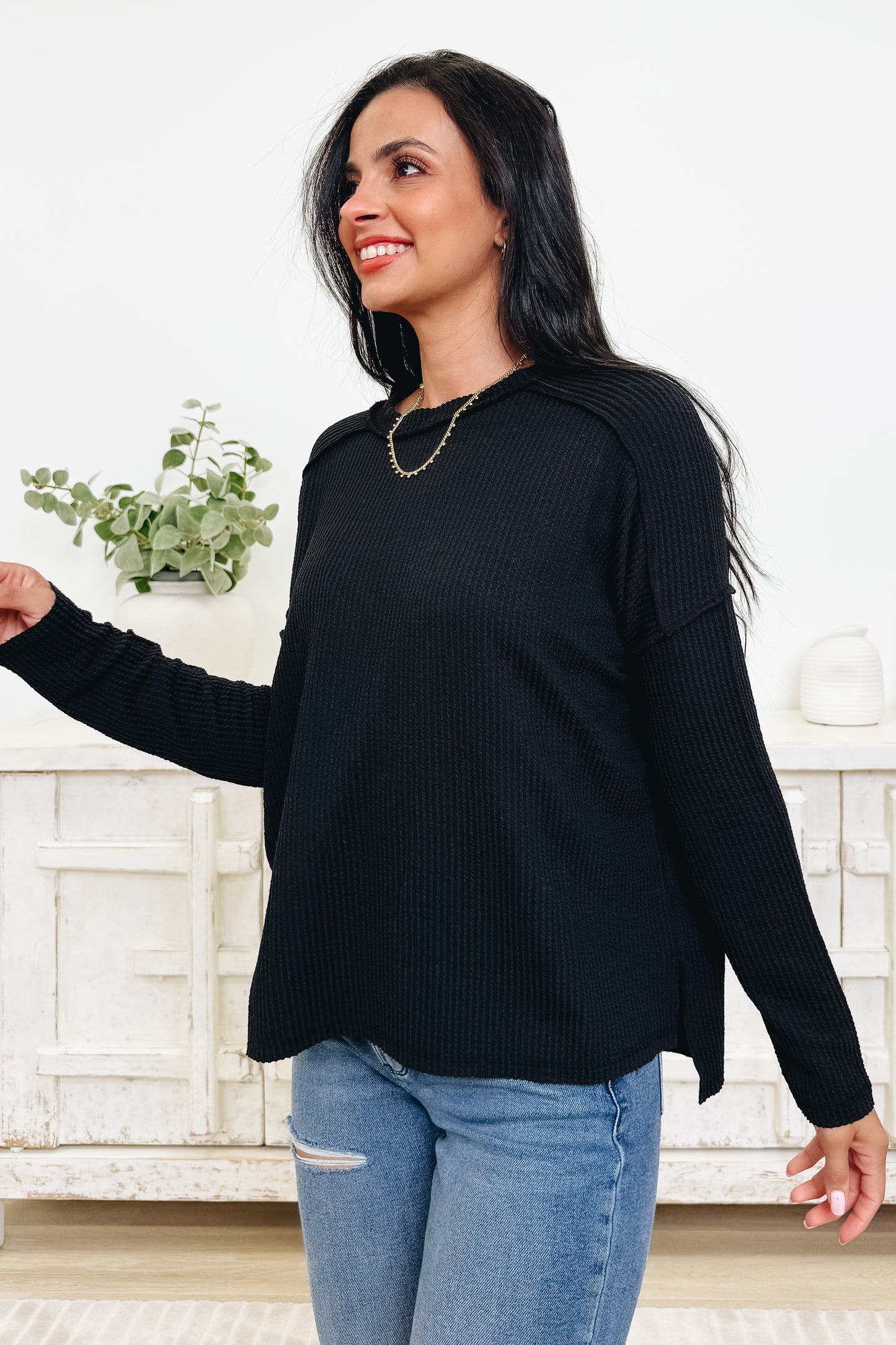 Coffee Run Ribbed Top - 10 Colors!