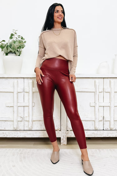 Hot Dang Faux Leather Leggings - 2 Colors!