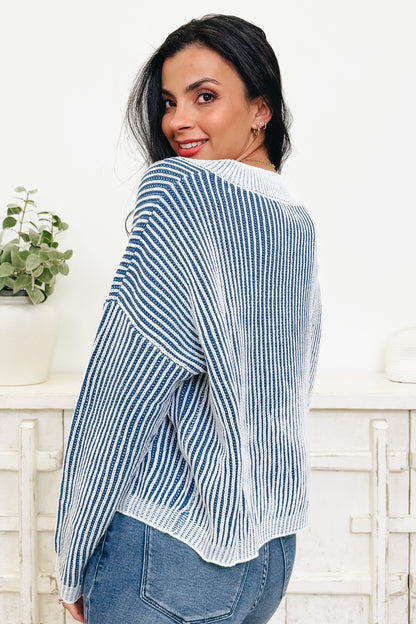 City Stripes Sweater Top - 2 Colors!