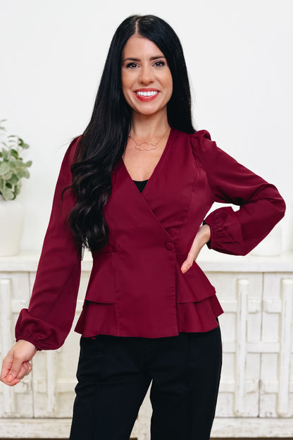 The Victoria Peplum Top - 3 Colors!