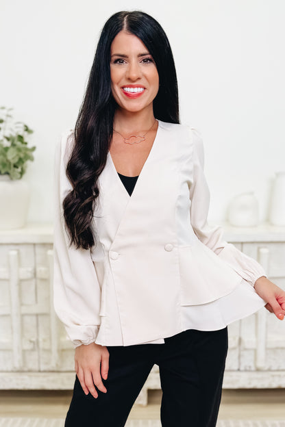 The Victoria Peplum Top - 3 Colors!