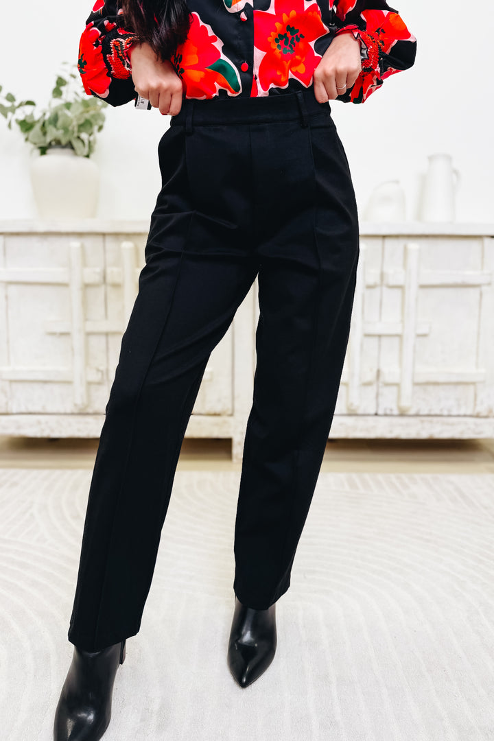 Play It Straight Pants - Black