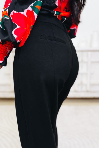Play It Straight Pants - Black