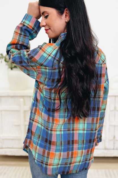 My Life With Plaid Button Down Top - 2 Colors!