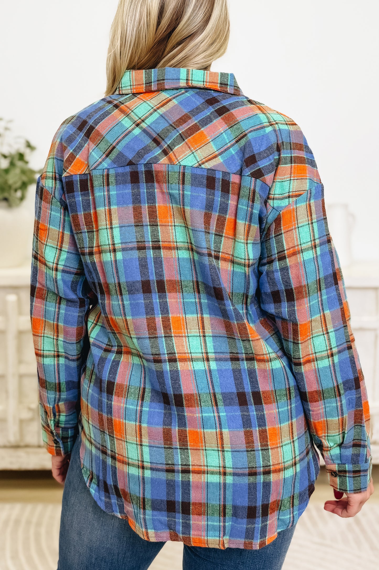 My Life With Plaid Button Down Top - 2 Colors!