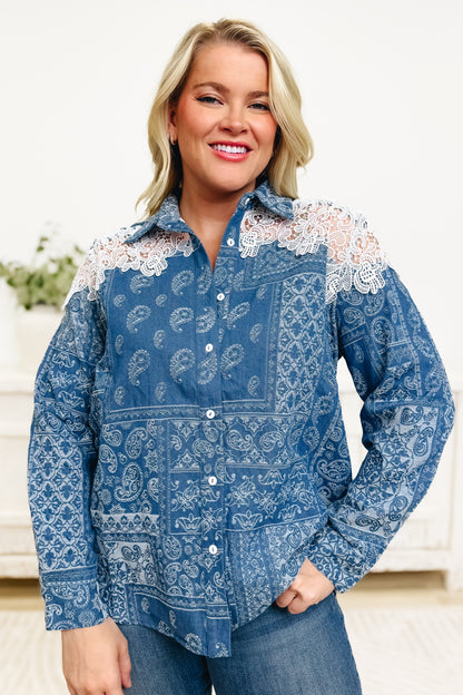 As You See It Button Down Top