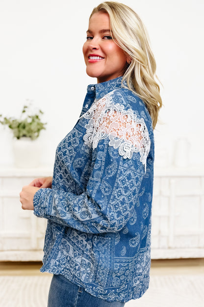 As You See It Button Down Top