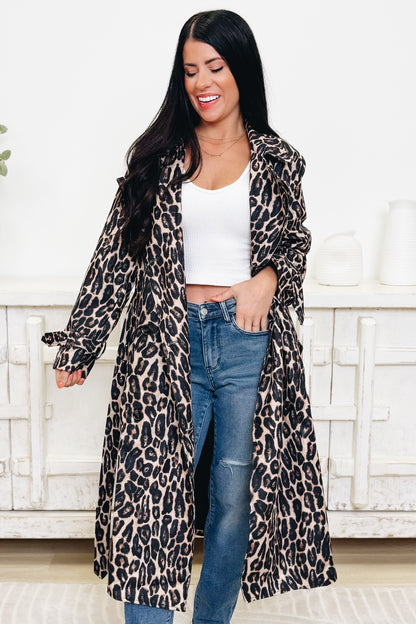 Have No Fear Leopard Trench Coat