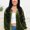 The Holly Velvet Button Down Top - 4 Colors!
