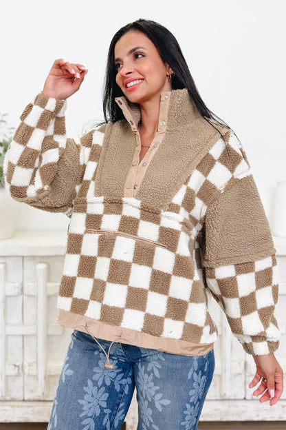One Step Ahead Checkered Pullover