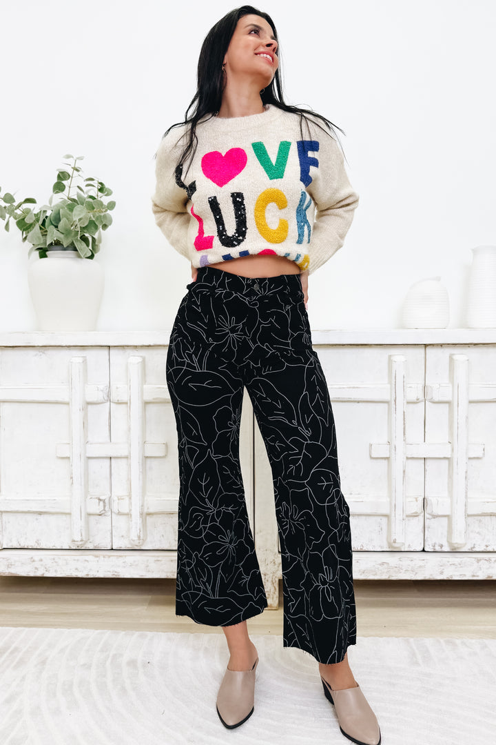 Floral Settings Pants - 2 Colors!