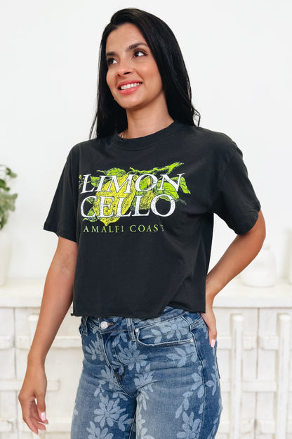 Limon Cello Amalfi Coast Crop Graphic Tee - 2 Colors!