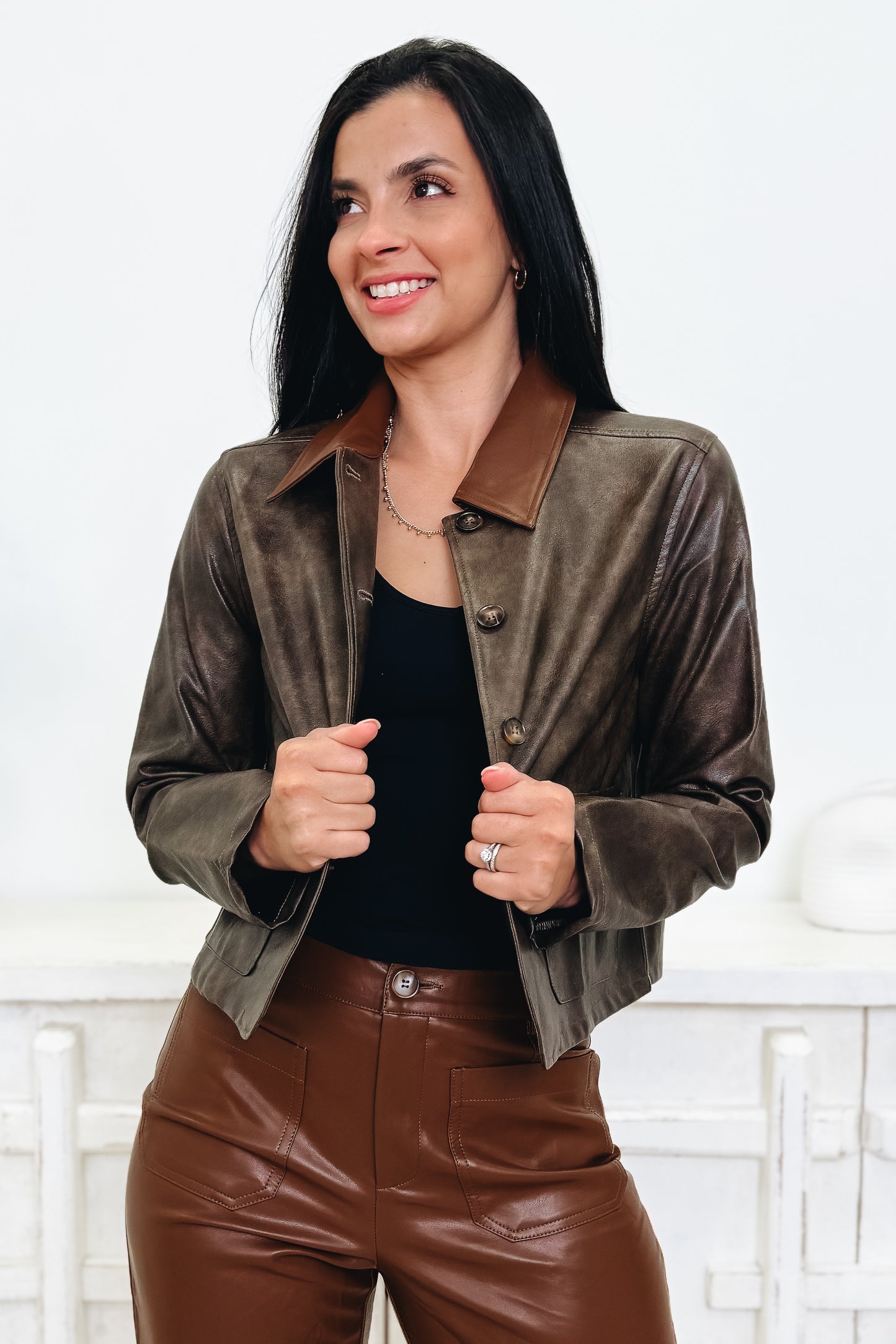 Wild Streak Faux Leather Jacket