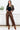 The Slick Stride Faux Leather Pants - Brown