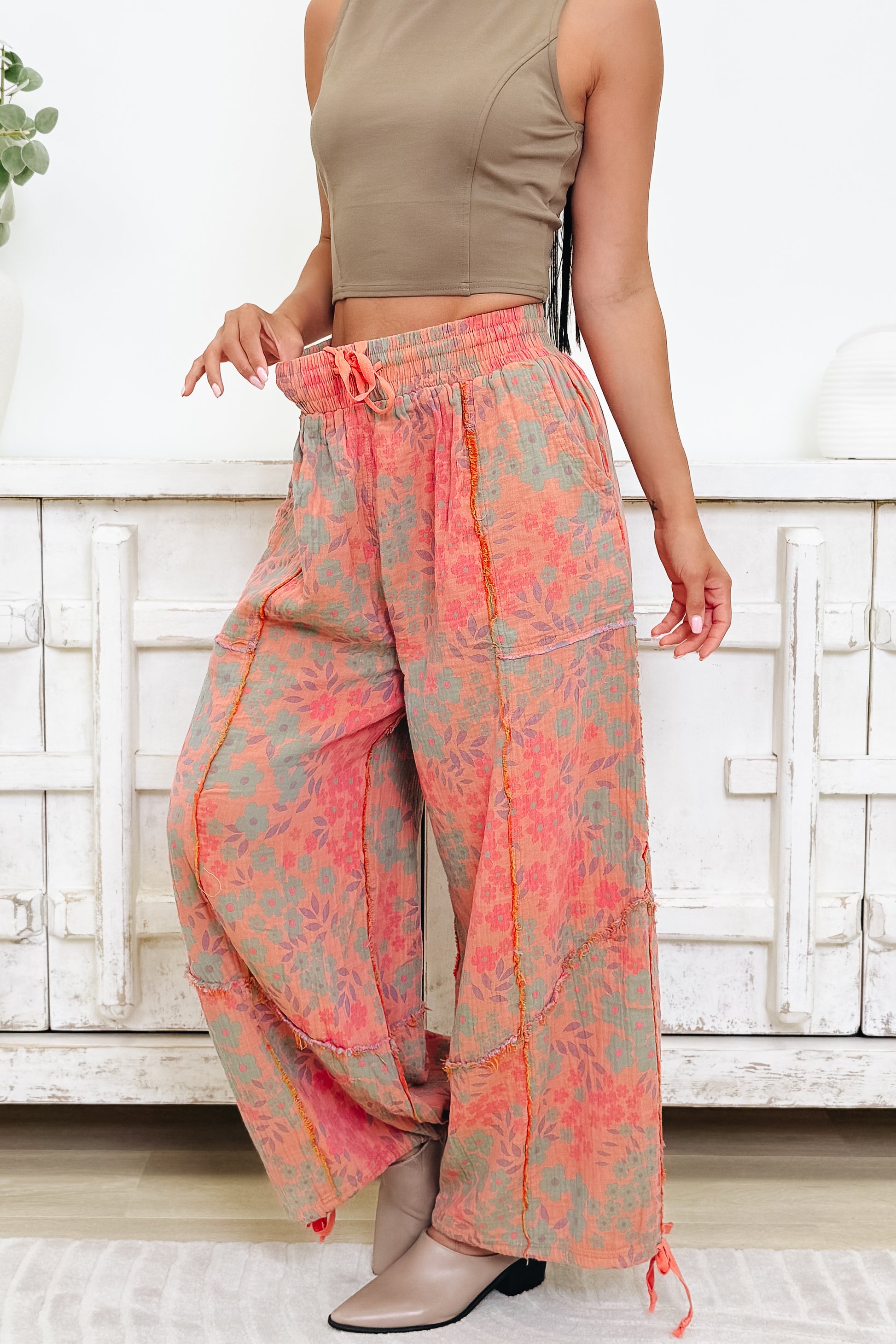 Life Abundantly Pants - Orange