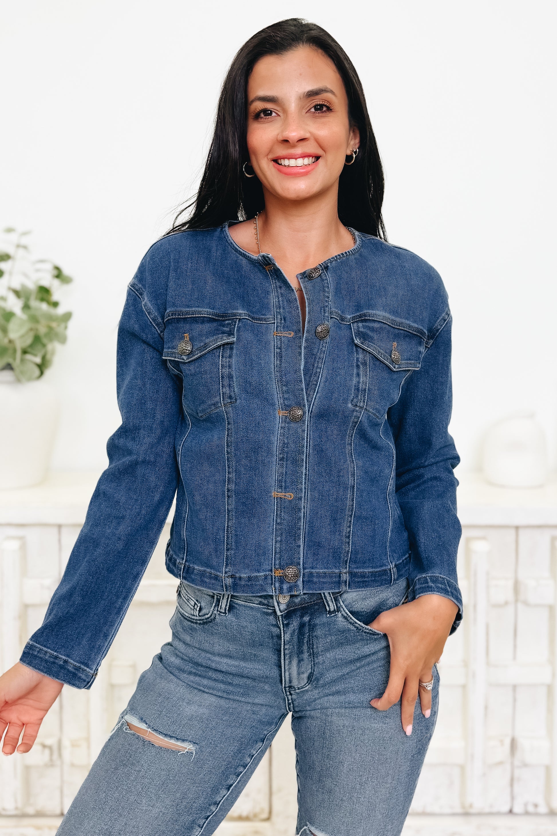 Classic Charm Denim Jacket