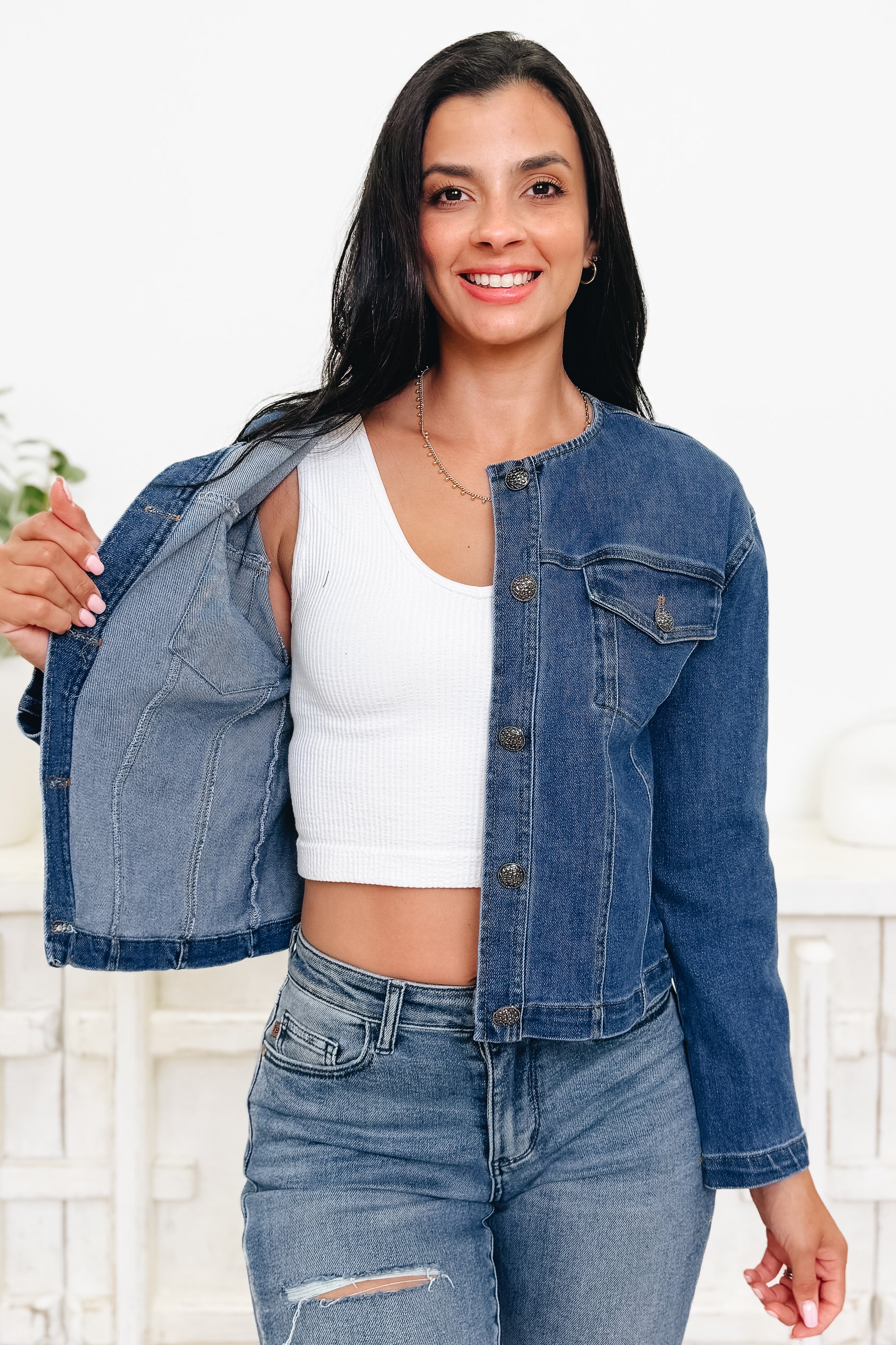 Classic Charm Denim Jacket