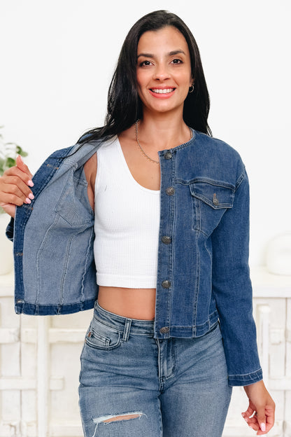 Classic Charm Denim Jacket