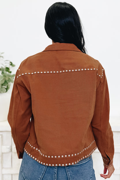 Georgia On My Mind Studded Denim Jacket