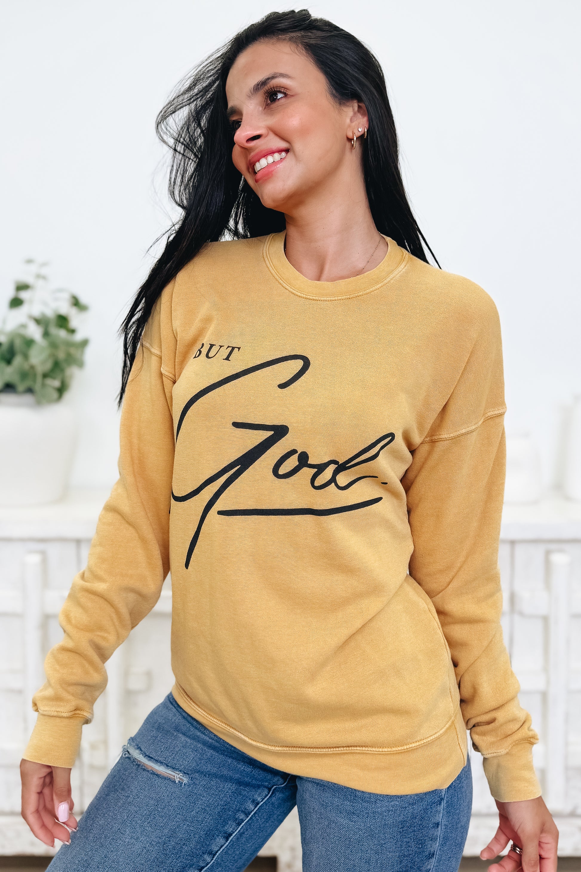 But God Graphic Sweatshirt - 3 Colors!