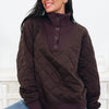 The Quicker Quilted Snap Pullover - 5 Colors!