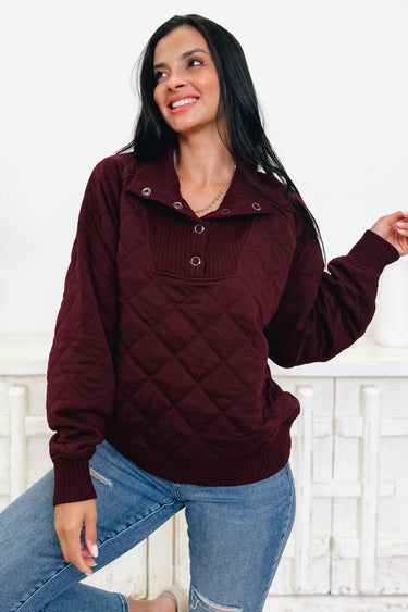 The Quicker Quilted Snap Pullover - 5 Colors!