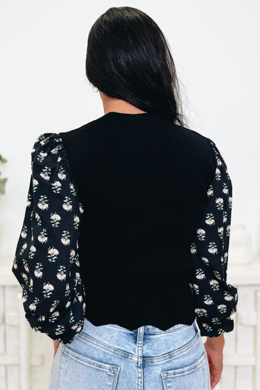 Fields Of Dreams Floral Sweater Top - 2 Colors!