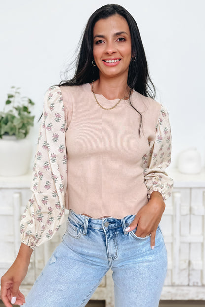 Fields Of Dreams Floral Sweater Top - 2 Colors!