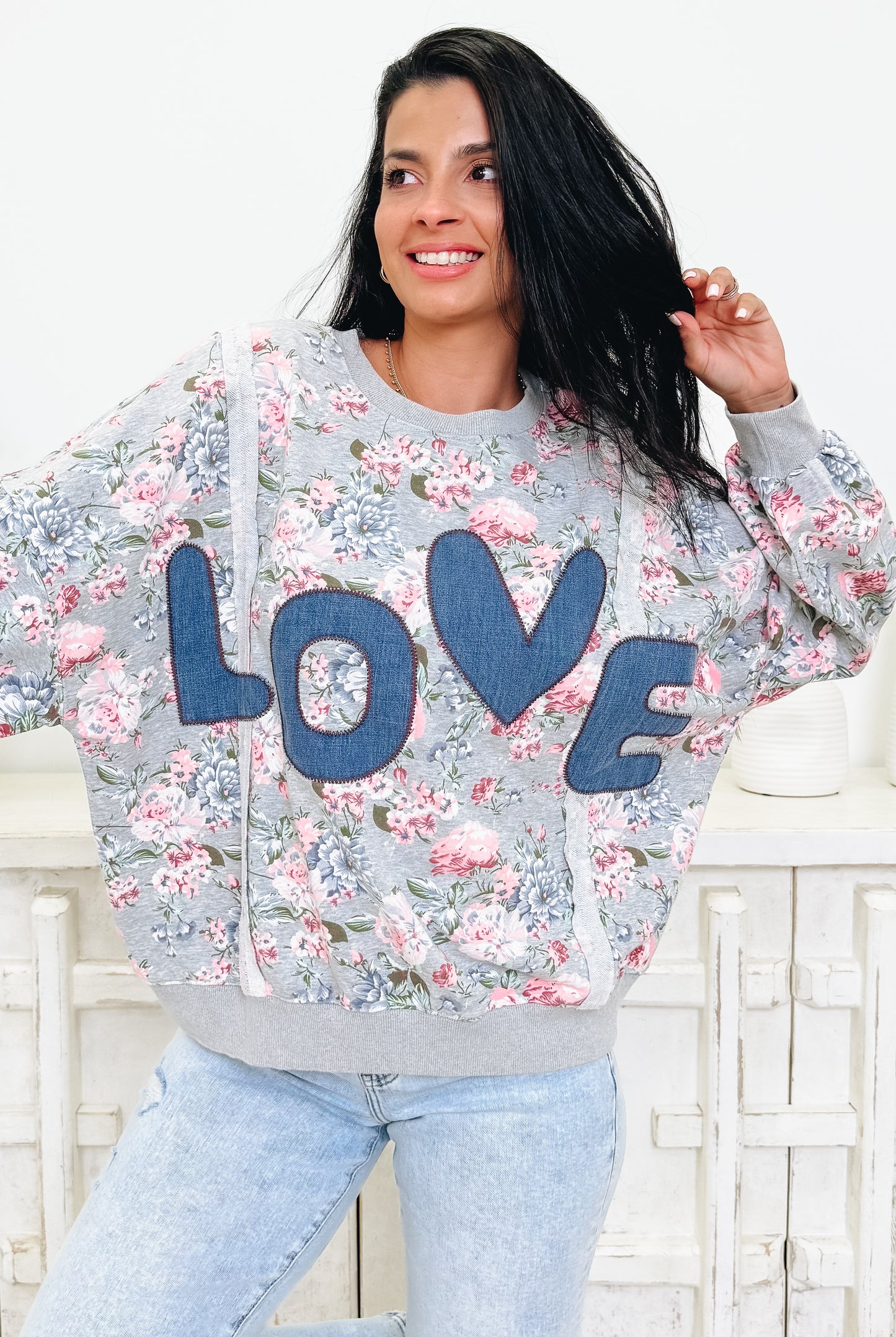 LOVE in Full Bloom Pullover Top - 2 Colors!