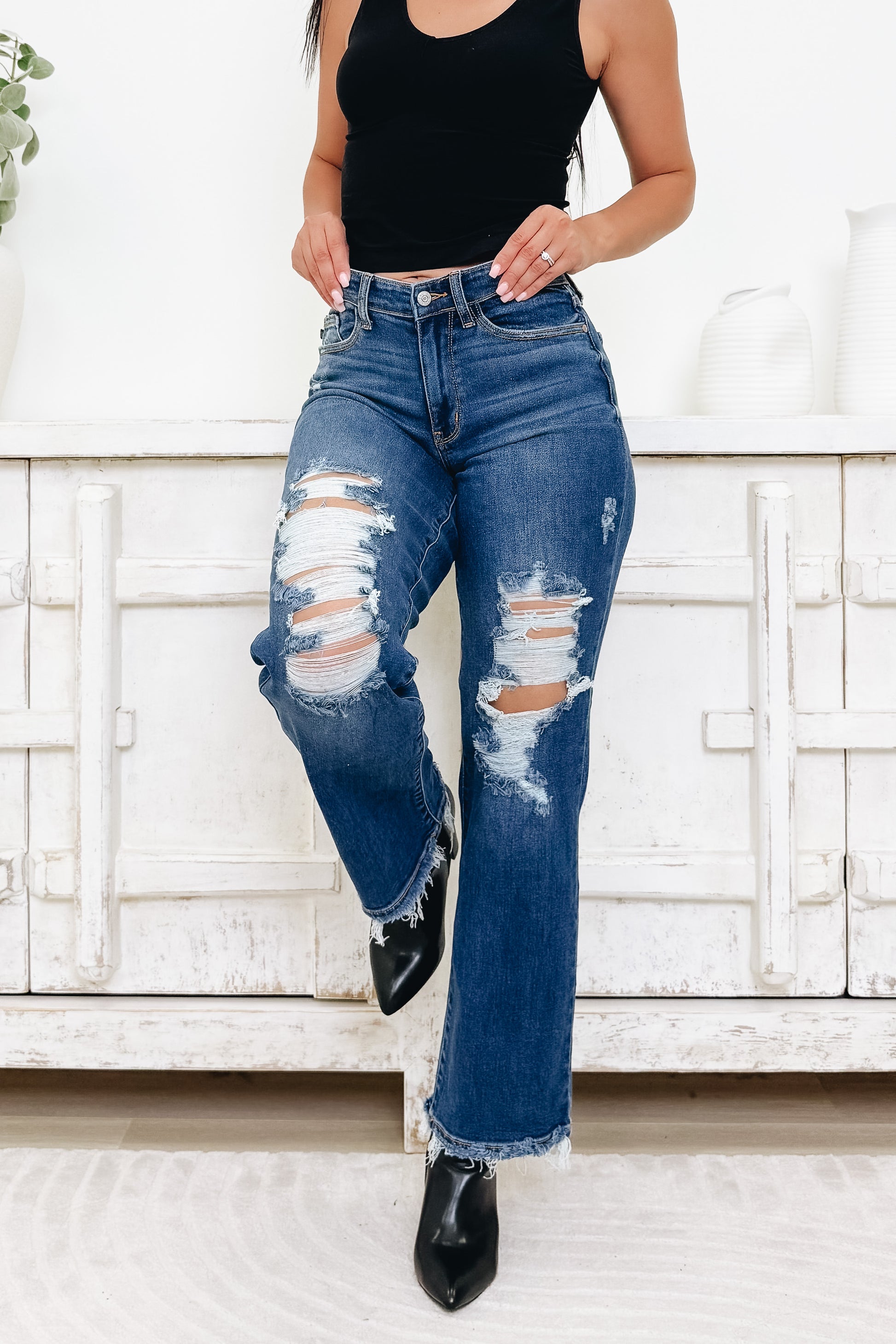 Forever Young By Judy Blue - Mid Rise Relaxed Jeans