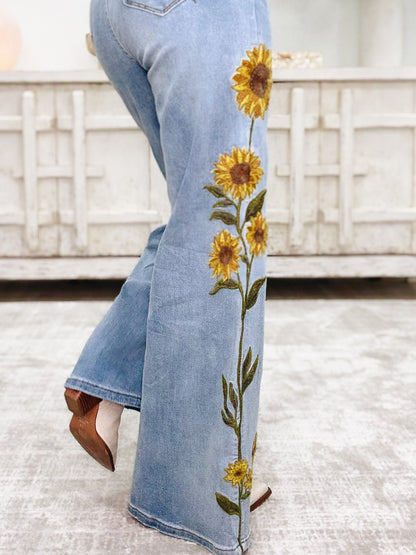 Ray Of Sunshine Sunflower Jeans