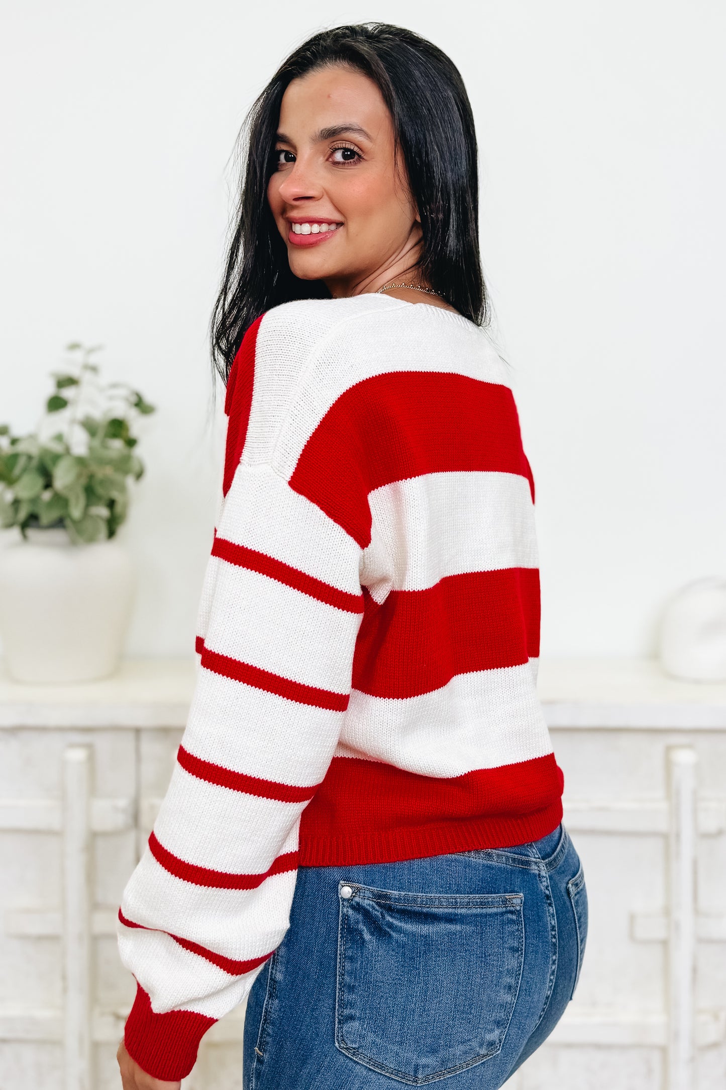 Line & Shine Sweater Top