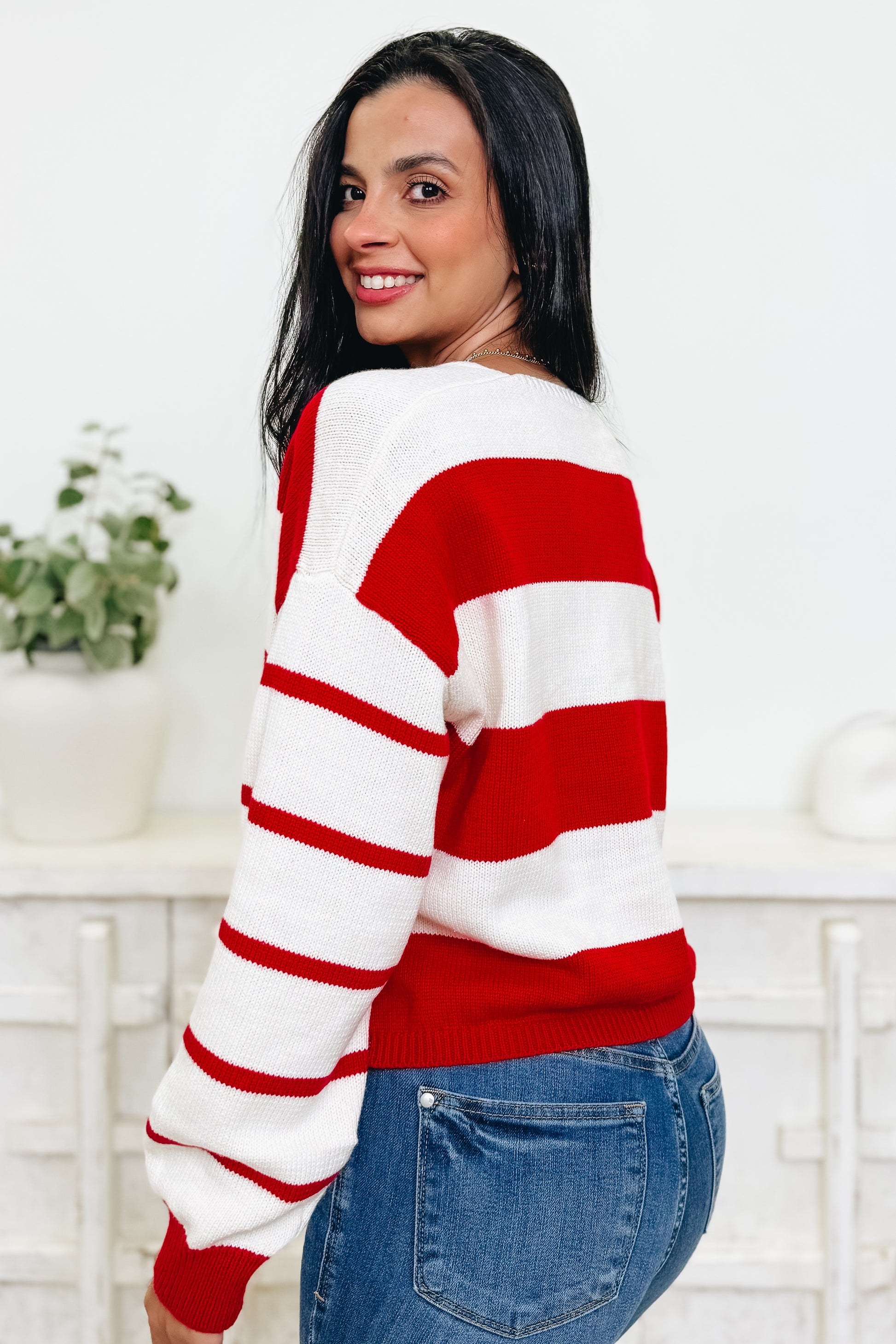 Line & Shine Sweater Top